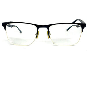 RAY-BAN RB6362 2509 Black Polish Half Rimless 53-19-145 Eyeglasses Frame‎ H16124